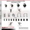 Service Caster 3.5 Inch 316SS Hard Rubber Swivel 1-3/8 Inch Expanding Stem Caster Set Brake SCC SCC-SS316EX20S3514-HRS-TLB-138-4 - alternate 2